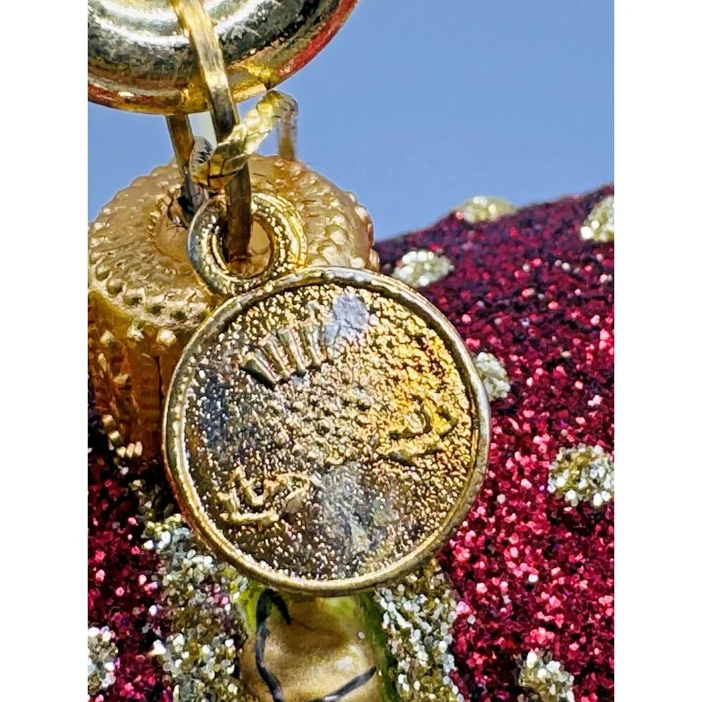Mackenzie‎ Childs Prancer Reindeer Glass Christmas Ornament Courtly Checks Box